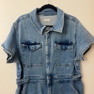 GOOD AMERICAN | Fit For Success Denim Jumpsuit Stretchy Size 5